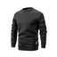New Mens Round Neck Sweatshirt Solid Color Loose Casual Pullover Men Fashion Warm Long Sleeve Hoodies Men Clothing