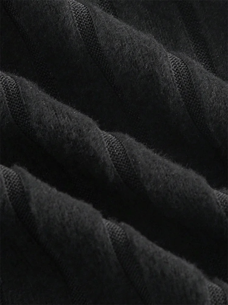 Women Flare Long Sleeve Mock Neck Rib-knit Crop Top Cropped Blouse Spring Fall 2024 Casual Slim Fit T-shirt Tees Y2K Clothes