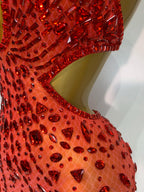 Sexy Sparkly Diamond Backless Short Dress 2026 Women Sleeveless Mesh See Through Evening Birthday Gown Singer Stage Outfit