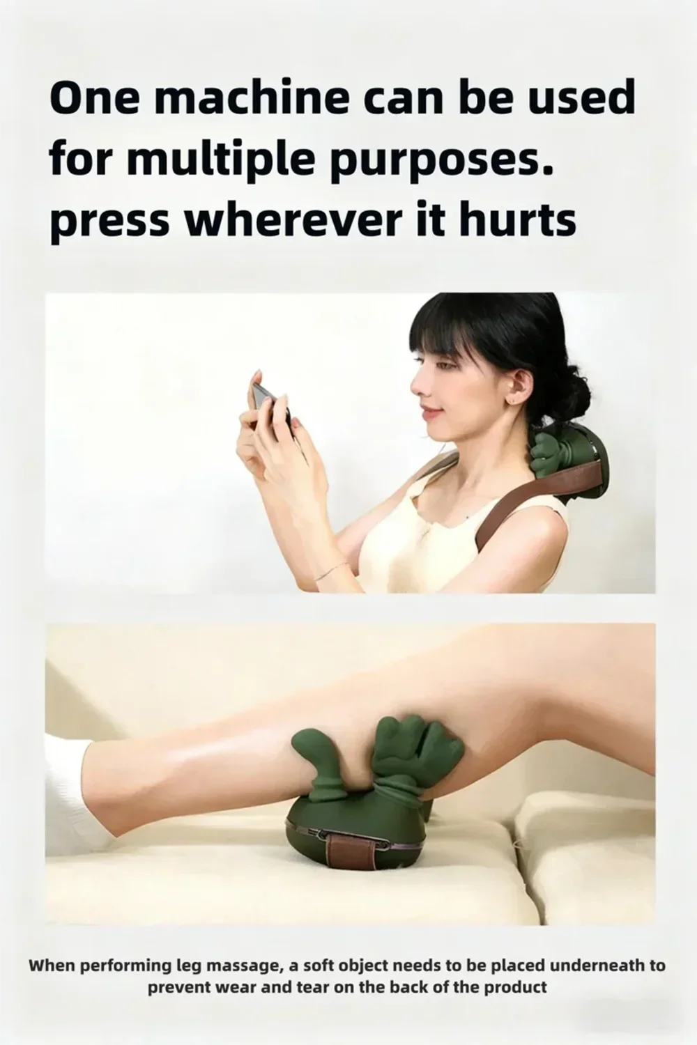 Bionic Finger Neck Shoulder Massager Wireless Neck Cervical Trapezius Kneading Massage Shawl Brushless Motor Neck masajeador
