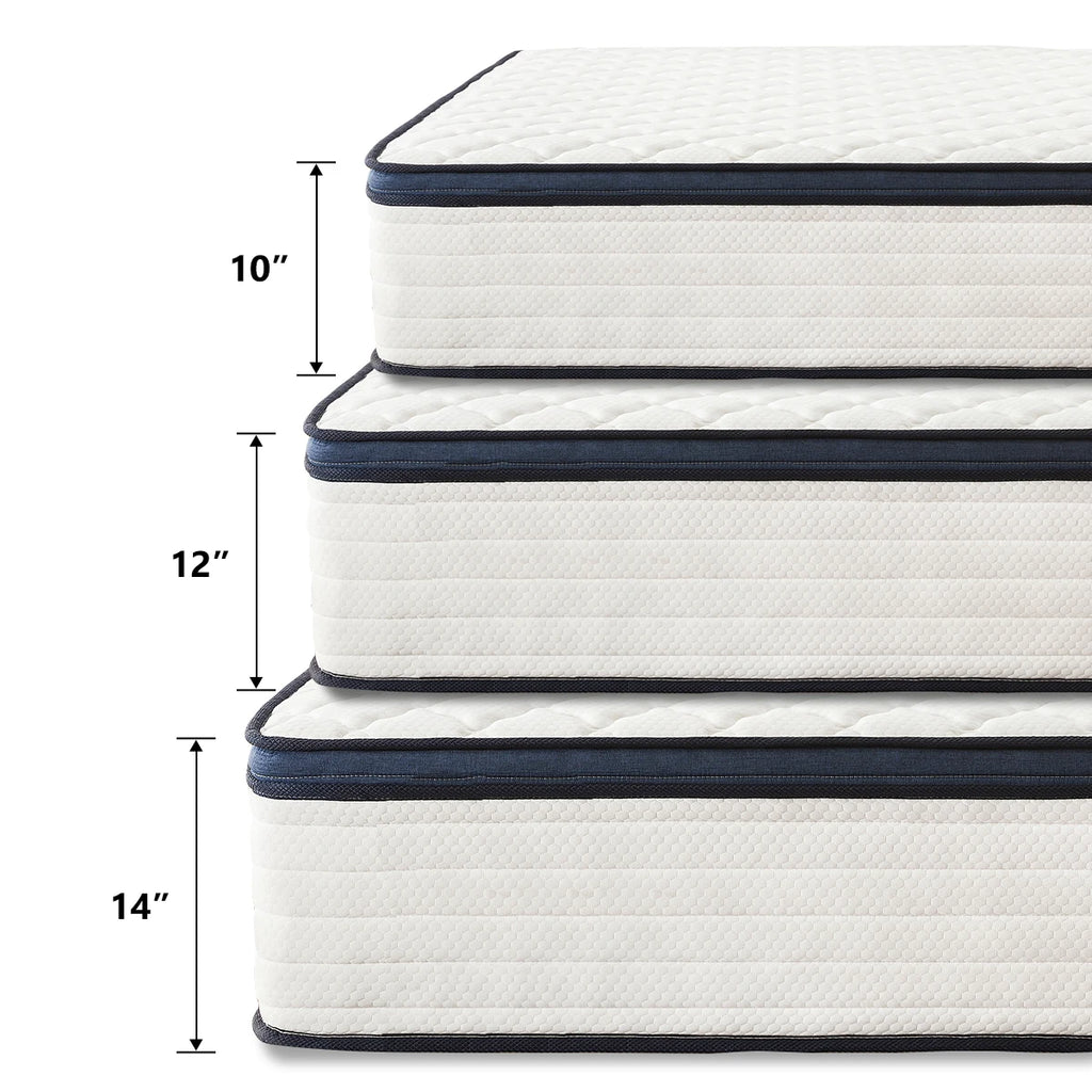 Queen Size Mattress Gel Memory Foam Hybrid Mattress , Pressure Relief, Medium Firm Comfort, Motion Isolation, Mattress in a box