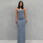 New Dresses 2025 Woman Fashion Summer Solid Colour Sexy Slim Camisole Skirts