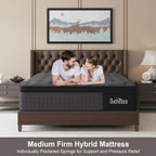10"12"14"Twin Full Queen King Size Gel Memory Foam Pocket Spring Hydird Mattress In A Box Medium Firm