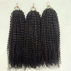 NABI Pre-Separated Crochet Human Hair Bundle Miracle Knots Braiding 14-18inch Water Wave Curly 100% Human Hair for Women