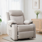 Korser Small Recliners for Small Spaces, Reclining Manual Chair with Cup Holders and Side Pockets  for Living Room, Bedroom
