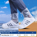 Waterproof Rain Boot Covers Reusable Non-Slip Cycling Hiking Shoe Protectors Rain Snow Wet Sand Overshoes Pants Protectors