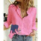 Women Clothing Shirts for Women Tops Tshirts Cotton Linen Casual Fashion Clothes Tees Spring Elegant Streetwear Autumn