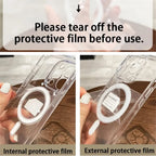 Transparent Magnetic Soft Phone Case For iPhone 17 Air 16 15 14 Plus 13 12 11 Pro Max Wireless Charge Magsafe Shockproof Cover