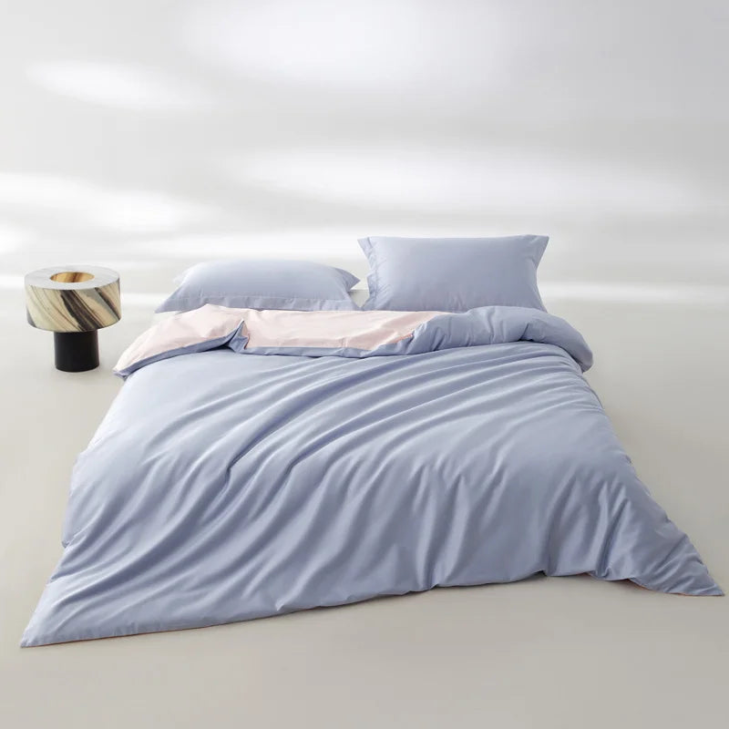 1pc Egyptian Cotton Duvet Cover Solid Color 100% Cotton 800 Thread Count Quilt Cover Korean Minimalist Style Bedding Ultra Soft