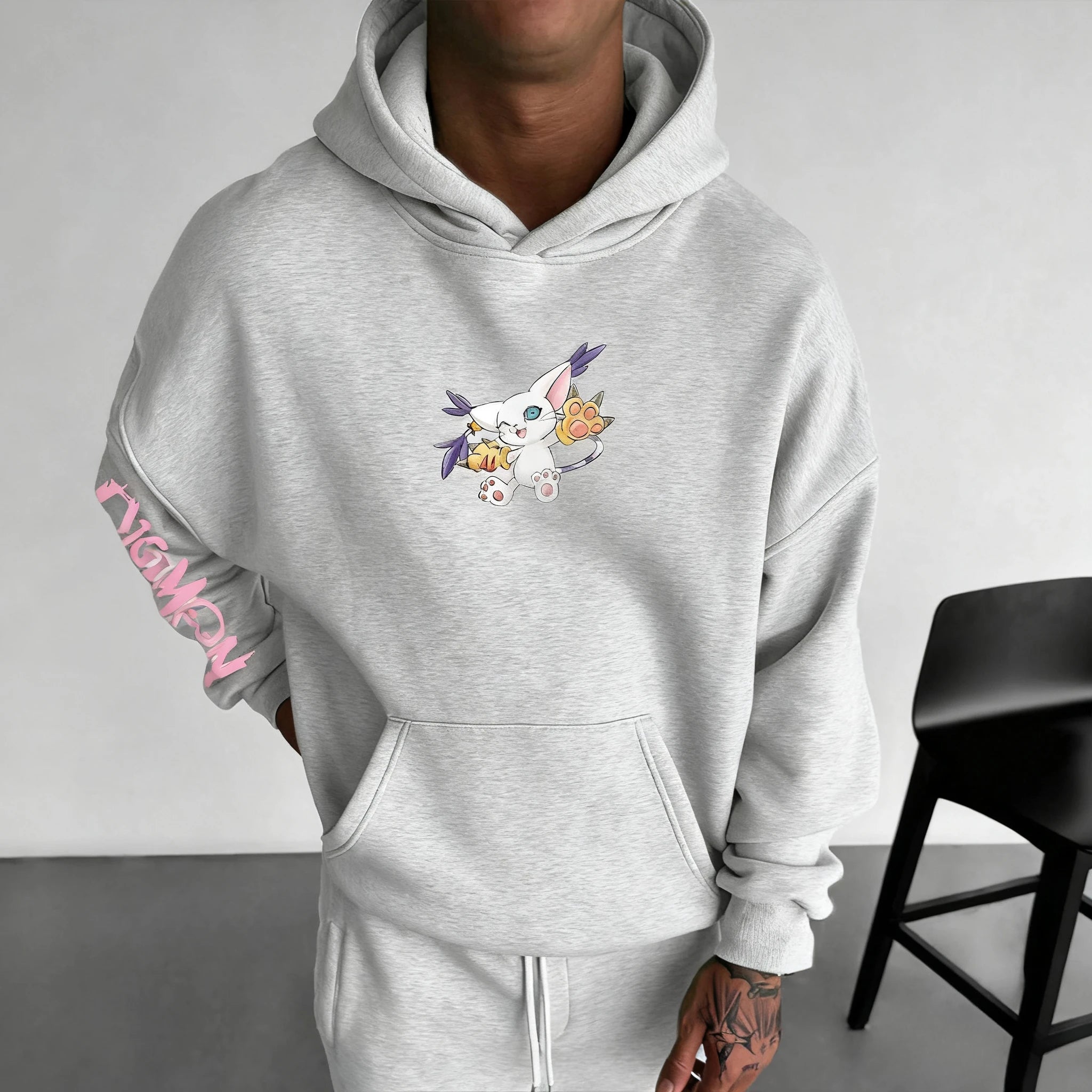 New Oversized Hoodie Men Women Digimon Anime Streetwear Casual Pullover Sweatshirt Hooded Jacket Autumn Winter Y2k Clothes Tops Secondary image