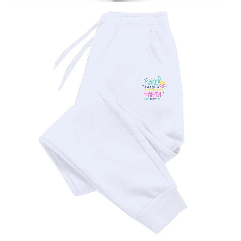 High Quality Fashion Versatile Womens Mens Outdoors Elastic Waist Jogging Casual Sweatpants Sport Trousers