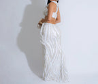 Sexy One-shoulder Long Summer Dress Sequin Birthday Holiday Elegant Party Evening Dresses Luxury Womens Prom Dresses XSY29