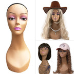 Plastic Mannequin Model Head for Display Wigs  Plastic Mannequin Head For Wig Stand For Wigs Display Making Wigs Manikin Head