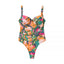 Floral Print Sexy Bodysuit Pant Set Hot Girl Sweetheart Backless Spaghetti Straps Top Elastic Waist Capri Pants Lady Outfit