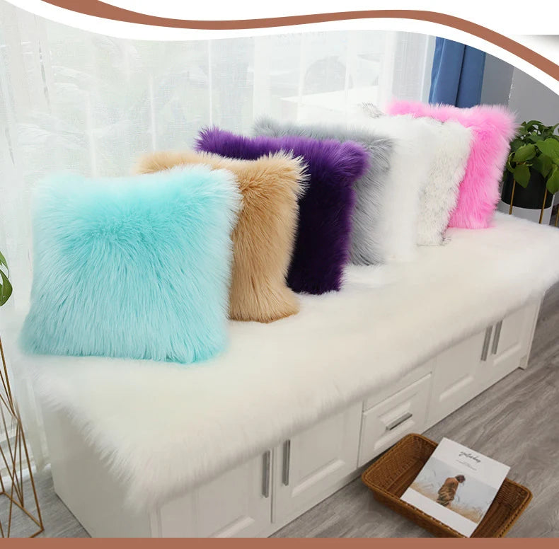 Luxury Faux Sheepskin Carpet Modern Living Room Home Decor Imitation Wool Mat Balcony Window Cushion Kids Bedroom Rug White Gray