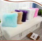 Luxury Faux Sheepskin Carpet Modern Living Room Home Decor Imitation Wool Mat Balcony Window Cushion Kids Bedroom Rug White Gray