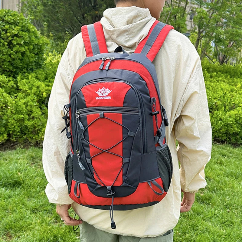 OGEHUAFEE Multi-functional Outdoor Hiking Backpack, Unisex Multi-purpose Bag, Lightweight Travel Hiking Luggage Storage Pack, Compatible with Stabilizing Trekking Poles