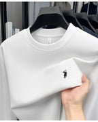 Luxury brand long sleeve T-shirt men's autumn Paul trendy exquisite pony embroidery pullover loose casual round neck sweatshirt