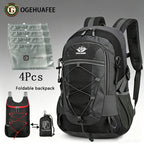 OGEHUAFEE Multi-functional Outdoor Hiking Backpack, Unisex Multi-purpose Bag, Lightweight Travel Hiking Luggage Storage Pack, Compatible with Stabilizing Trekking Poles