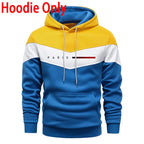 Paris Fashion Men's Hoodies Set Daily Casual Sports Hooded Sweatshirt and Jogger Pants Male Urban Trend Warm Pullover Tracksuit