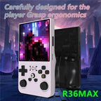 R36MAX Retro Handheld Game 4.0 Inch IPS Screen Console 64GB Portable Pocket Video Player For Children Gifts
