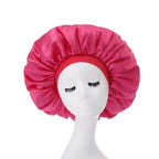 Large Bonnet Women Big Size Satin Bonnet Sleeping Night Women Cap Bonnet Hat Satin Cheveux Nuit Silk Bonnets for Women