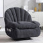 Power Recliner Chair Swivel, Comfortable Soft Fabric Shell Shape with Storage 360 Swivel Electric Big Tall Single Reclining Sofa