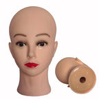 Professional Makeup Doll Head Bald Manikin Model For Making Wigs Styling Caps Hairdressing Hat Headwear Display Stand