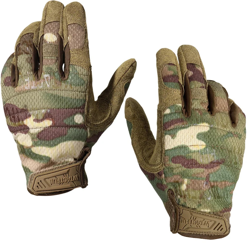 TouchScreen Tactical Gloves Camouflage Paintball Shooting Airsoft Combat Hunting Shock-proof Full Finger Glove Bicycle Men Women