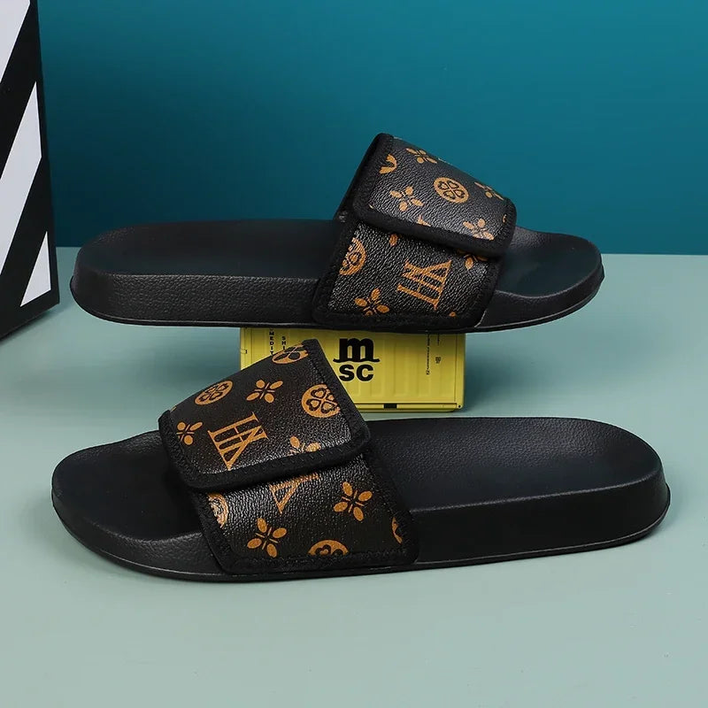 Man Summer Slippers Leather Sandals Comfortable Man Sandal House Sandals Sale Mens Slipper Flip Flop Shoes for Men Slippers