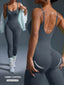 One-piece Seamless Sport Yoga Jumpsuit Sexy Back-u Bodycon Workout Clothes for Women Outfit Fitness Gym Set Sportwear Tracksuit