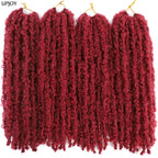 14 12 inch Butterfly Faux Locs Crochet Hair Braids Pre looped Distressed Goddess Butterfly Soft Locs Crochets Braids Cheveux Lok