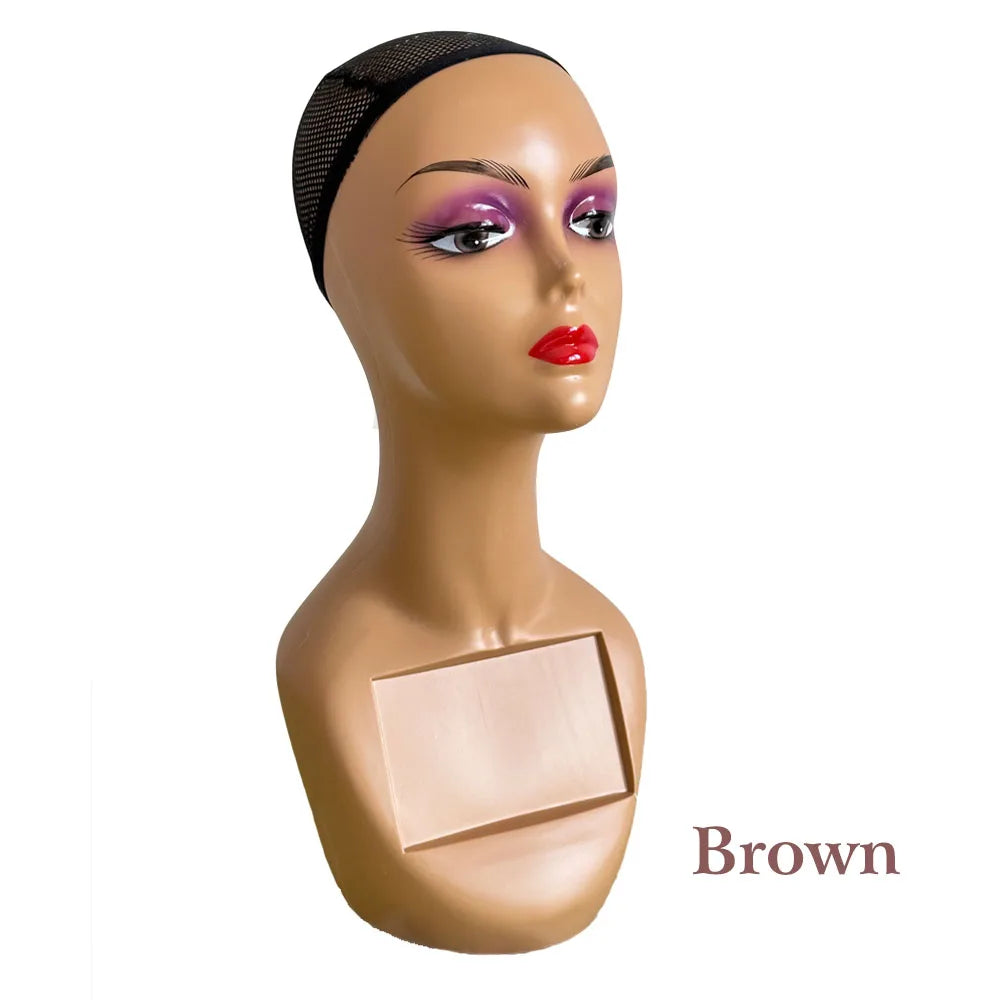 Plastic Mannequin Model Head for Display Wigs  Plastic Mannequin Head For Wig Stand For Wigs Display Making Wigs Manikin Head