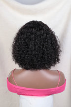 Jerry Curly Short Pixie Bob Cut Human Hair Wigs With Bangs For Women Wear To Go Peruvian Highlight Honey Water Wave Wigs