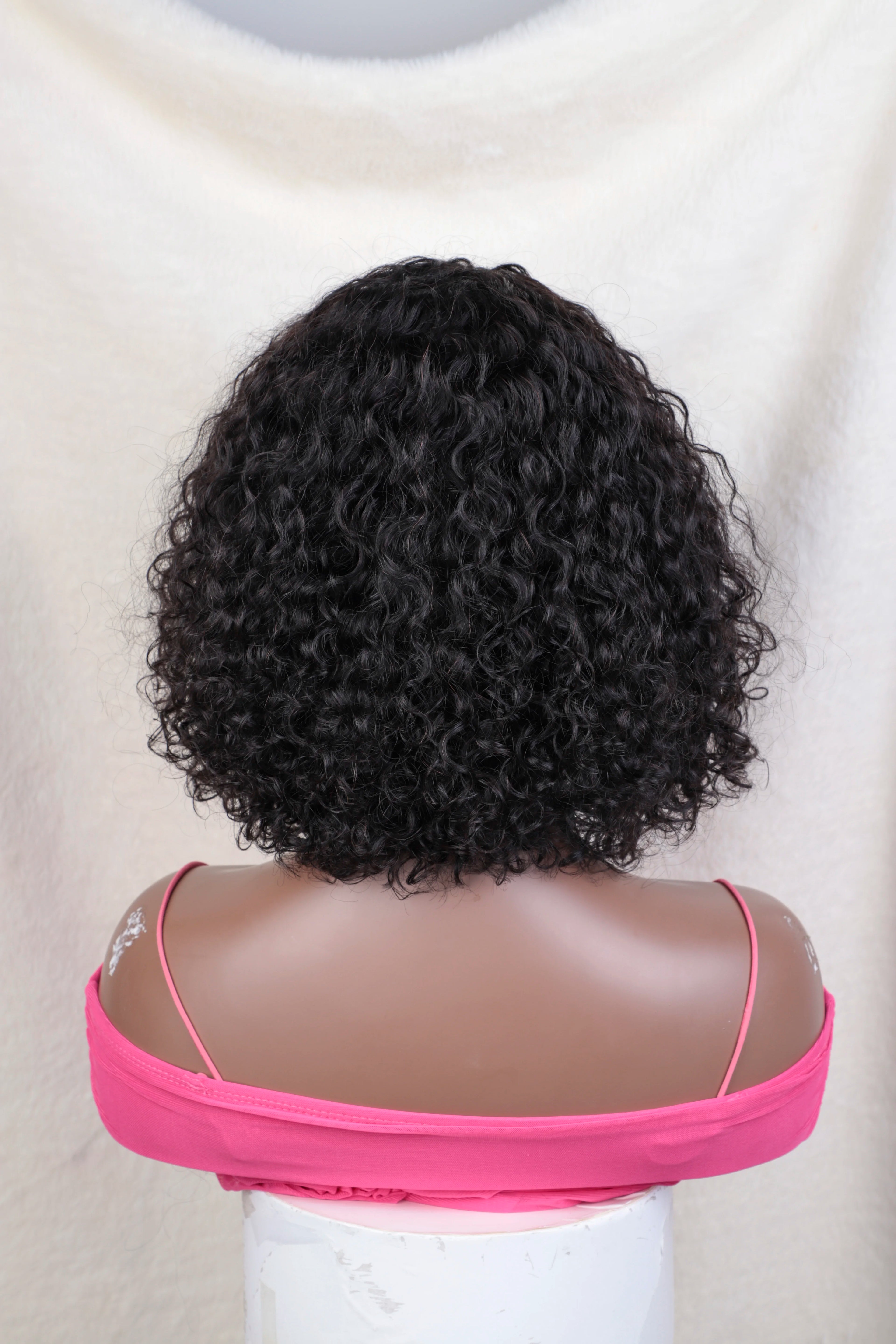 Jerry Curly Short Pixie Bob Cut Human Hair Wigs With Bangs For Women Wear To Go Peruvian Highlight Honey Water Wave Wigs