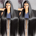 5x5 13x4 13x6 Straight Hd Lace Front Wig 40 42 Inch Lace Front Wig Human Hair 100% Brazilian Frontal 250 density Wigs For Women