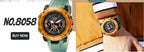 Military Watches Men Sport  Watch Waterproof Alarm Clock Dual Time Wristwatches Digital 8049B Army Watches Military