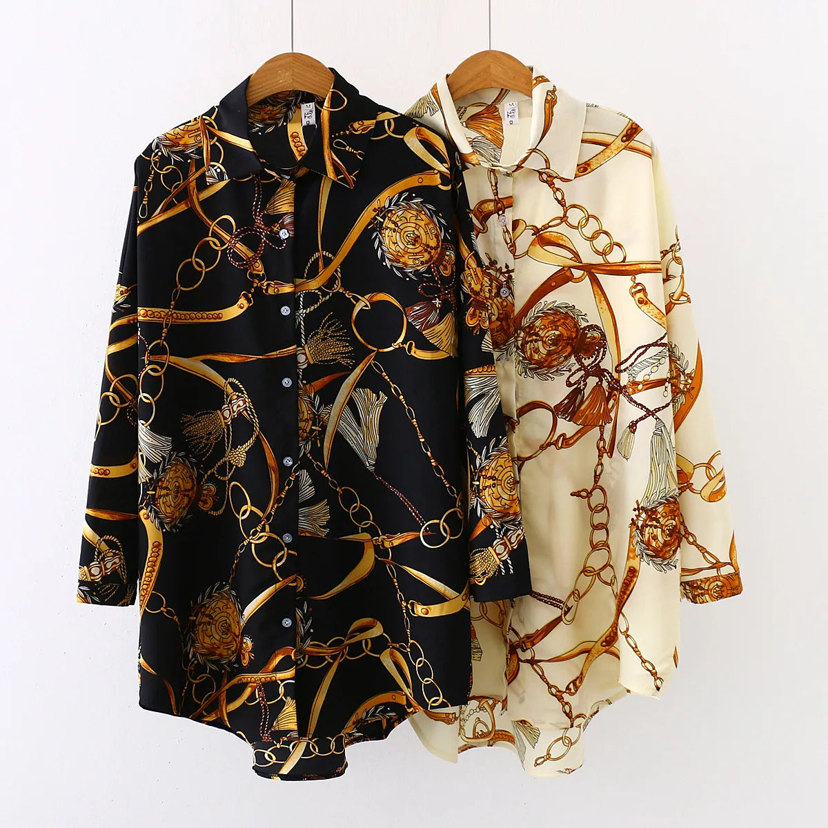 Fashion Women Shirts Vintage Button Tees Blouse Sexy Big Large Top Loose Casual Tops Cardigan Main image