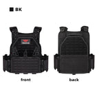 YAKEDA Tactical Vest 6094 Fast Detachable Light Laser Cut Outdoor Hunting Black Gear Carry Vest of High Quality
