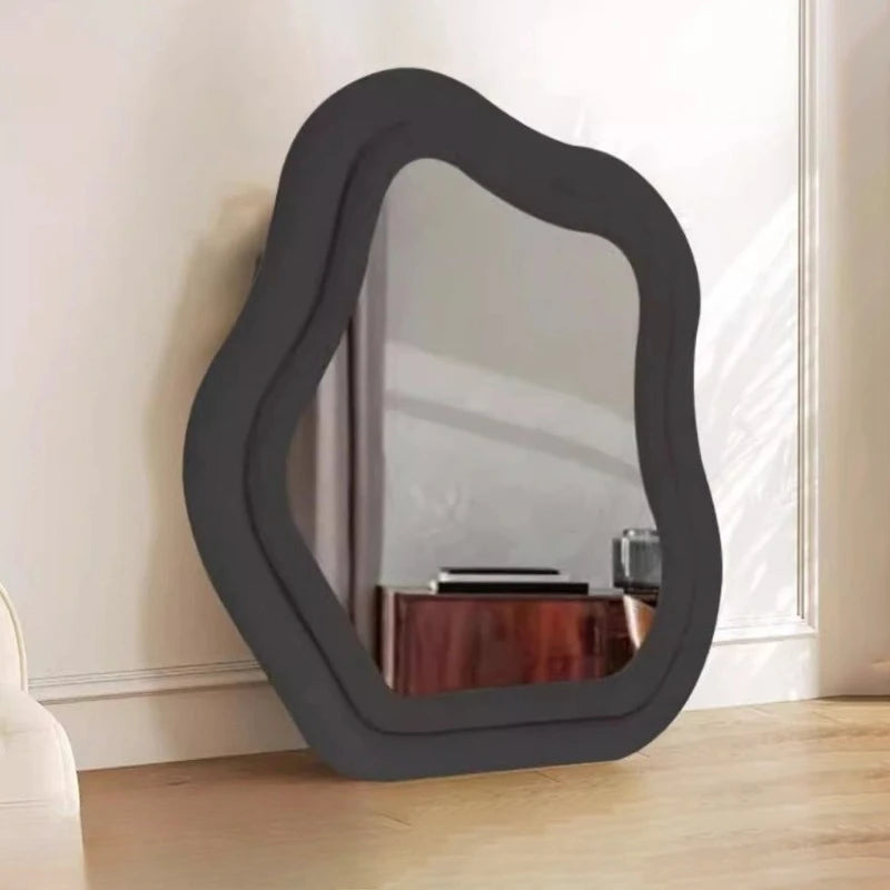 Modern Style Makeup Mirror Simple Hanging Mirrors Elegant Bright Wall Decorative Mirrors Living Room Aesthetic Wall Decorations Main image