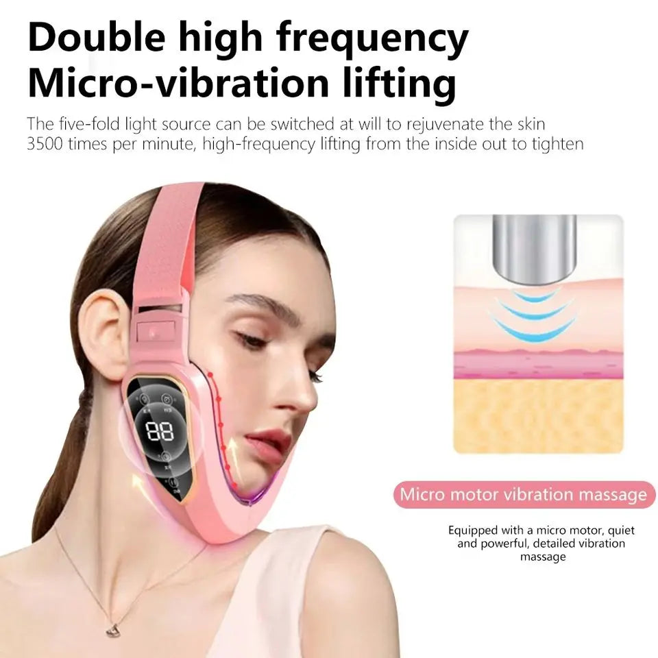 Facial Lifting Massager 12 Gears Electric Facial Massager V-line Face Lifting Slimming Vibration Device Home Use Beauty Tool Secondary image