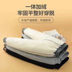 2026 Children Thick Cotton Pants Winter Boys Girls Padded Plush Velvet Trousers Big Kids Lamb Wool Warm Snow Pants 4-14 Years