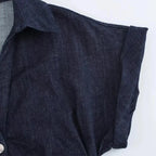 Denim Dress Women's Spring Summer Casual Long Dresses For Women 2025 New Fashion Ruched Short Sleeve Streetwear Midi Dress