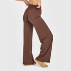 NCLAGEN Straight-Leg Pants Ultra Soft Butter Fabric Women's Mid-Waist Yoga Pants GYM Naked Feel Pilates Running Sport Trousers