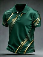 Men's 3D Print Golf Polo Shirt Short Sleeve Micro Elastic Polyester Outdoor Casual Summer Streetwear Daily Wear