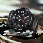 Military Watches Men Sport  Watch Waterproof Alarm Clock Dual Time Wristwatches Digital 8049B Army Watches Military