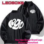 2026 autumn new men's pilot jacket fashion casual light solid color baseball uniform sportswear jacket, DIY LOGO S-4XL