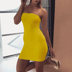 Womens Summer Backless Bodycon Sexy Mini Dress Y2k Fashion Spaghetti Strap Dress Sleeveless Solid Leisure Elegant Skirt Vestidos