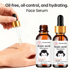 2PCS YOUNGCOME Kojic Acid Face Serum - Brightening Anti-Aging Treatment, Evens Skin ToneFades Dark Spots, Skin Essence Shrink.