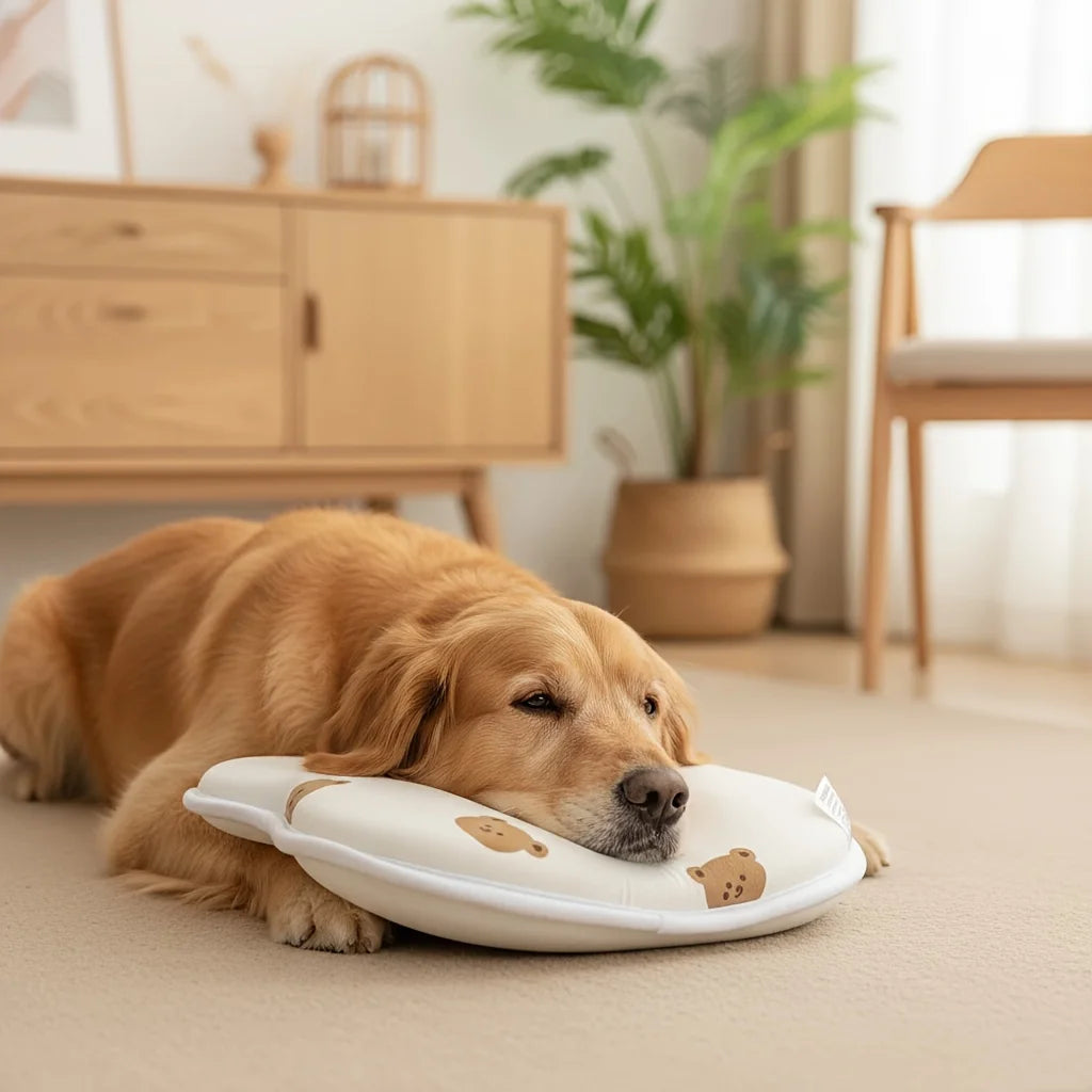 Creative cute wind pet pillow, puppy kitten pillow, pet supplies pillow, super high rebound soft pillow